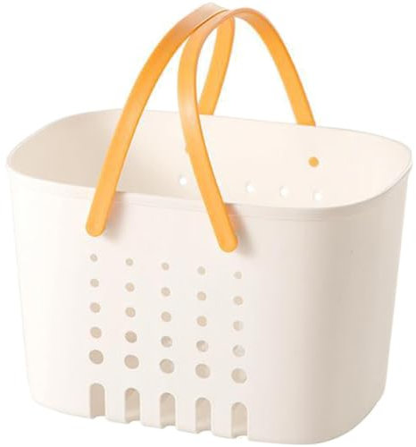 Alipis Cesta De Almacenamiento Para Baño, Cesta De Mano Para Baño Con Asa, Cesta De Ducha De Plástico Portátil, Cesta De Organización Para Baño Para Almacenar Suministros De Ducha, Cosméticos