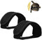 Ceinture de Sangle de Pédales de Vélo,Sangles de Pédales de Vélo d'Appartement,Sangles de Pédale de Vélo,Pédale de Vélo Sangles,pour Les Pédales de Vélo Antidérapantes,2 Pcs(Noir)