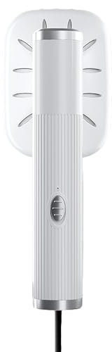 Mini Steam Iron for Fabric Clothes, Dry Wet Ironing Machine, Handheld Travel Garment Steamer Garments Wrinkles Remover (White)