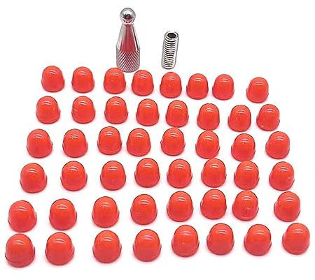 JONbinbkl 48 Stück Gummispitzen für Dellenreparatur, Dellenreparatur, Hammerspitzen, Auto-Dellenreparaturwerkzeug, Ausbeulwerkzeug