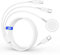 3-in-1 Ladekabel für Apple Watch und iPhone, 2M USB C iWatch Schnellladekabel, Typ C Schnellladegerät Charger Cable für Apple Watch Series 9/8/7/6/SE/5/4/3/Ultra/iPhone 15 Pro Max/14 Plus/13/12/11
