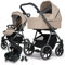 my junior® NOAX² 3-in-1-Kinderwagen inkl. Babyschale, Liegewanne, Sportsitz, Adapter, geräumiger Einkaufskorb (Urban Beige)