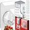 4smile MIX-SET Fensterhaken zum Einhängen 15 Stück (bis 16 mm) + Selbstklebende Haken 15 Stück - Klebehaken transparent, Fenster Haken Aufhängung Deko