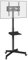 Yaheetech Soporte TV Ruedas de 23 a 60 Pulgadas Soporte TV Pie con Estante para Portátil Soporte Móvil con Altura Ajustable de hasta 25 kg Máx VESA 400x400 mm