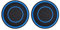 Car Cup Holder Coaster, 2.75 Inch Anti-Slip Shockproof Plastic Insulation Cup Mats Car Coasters Cup Holder Insert Universal Car Accessories Interior for Most Cars, SUV, Truck (Blue,2)