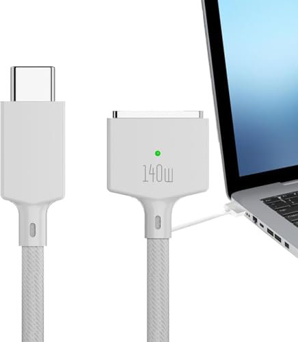 brooksnaji Câble USB C à 3 magnétique, câble magnétique 3 | 140W 2M USB C Charger - Cordon de multifonctionnel flexible pour une charge et un de données efficaces