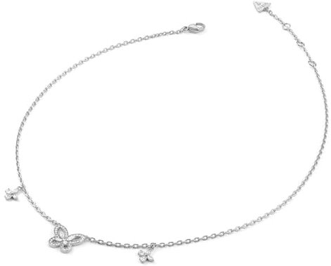 GUESS Damen-Halskette Lily Butterfly JUBN05112JWRH