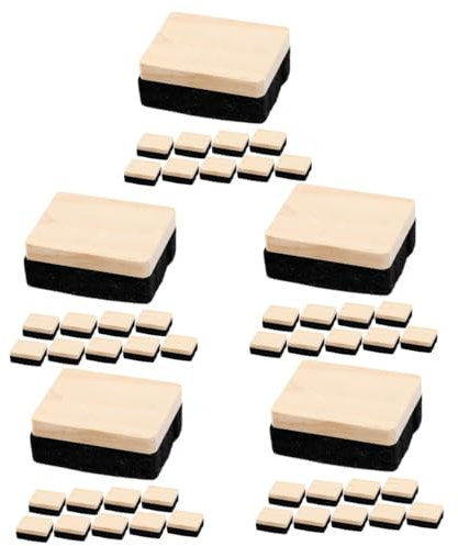 SHINEOFI 5 Sätze Radiergummi Für Whiteboards Kleine Tafelkreide Kreide Reiniger Weiße Tafel Tafel Tafel Tafel Tafel Reiniger Büro Und Schulbedarf 10 Stück * 5