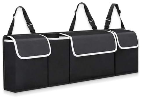 JINLINGNB Auto Kofferraum-Organizer Tasche für Mazda MX-5 MX5 Miata 2005-2026, Faltbarer Hängen Rücksitz Kofferraum Aufbewahrungstasche Wasserdicht zubehör