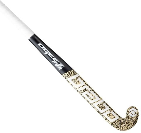 Brabo Crosse de Hockey sur Gazon d'intérieur pour Enfant – Léopard Noir (91,4 cm)