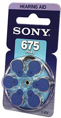 Sony Hörgeräte-Batterie PR675 6er Pack