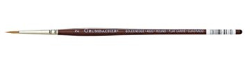 Grumbacher Goldenedge Golden Toray Round Watercolor Brush, Synthetic Bristles, Size 2 (4620.2)