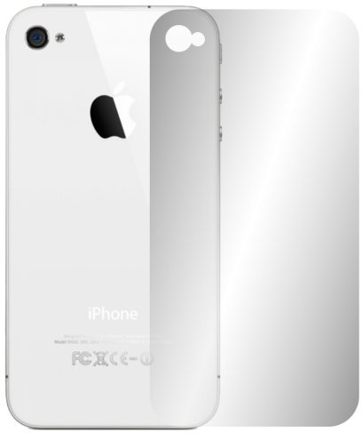 Slabo 2 x Displayfolie für iPhone 4S | iPhone 4 RÜCKSEITE Displayschutzfolie Zubehör Crystal Clear KLAR