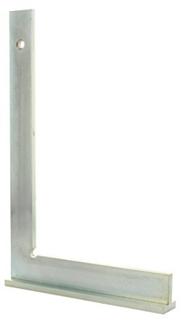 hedue® Schlosserwinkel mit Anschlag - Anschlagwinkel Metall aus verzinktem Stahl, rechter Winkel Werkzeug 100 x 70 mm