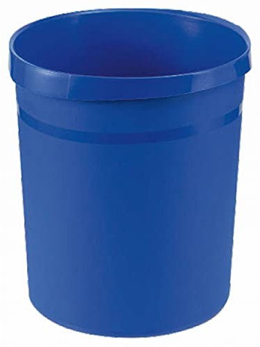 HAN Papierkorb GRIP, 18 Liter, rund, 2 Griffmulden, extra stabil, blau
