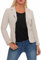 Malito Classico Blazer nella Base-Look Giacca Camicetta Elegante Ufficio 1651 Donna (S, Beige)