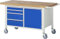 Rau 05 8470A2-157B4S.11 Fahrbare Werkbank Serie 8000, Lichtgrau/Enzianblau