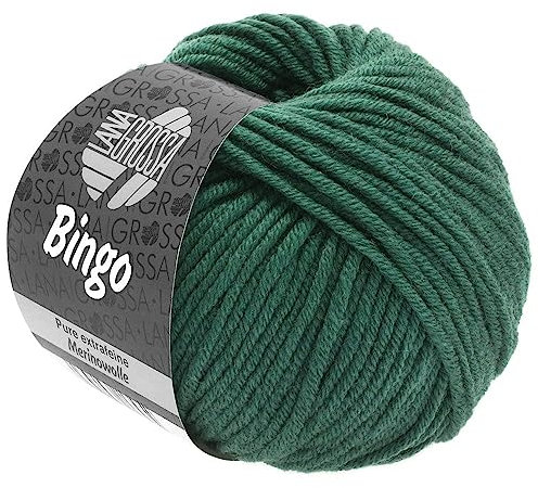 LANA GROSSA Bingo | Extrafeine Merinowolle waschmaschinenfest und filzfrei | Handstrickgarn aus 100% Schurwolle (Merino extrafein) | 50g Wolle zum Stricken & Häkeln | 80m Garn FB 189