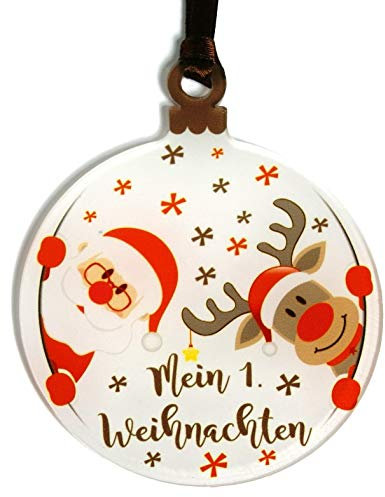 Gravure Events Mein erstes Weihnachten - Christbaumschmuck (Weihnachtskugel Mein erstes Weihnachten - Kugel - Christbaumkugel) ref AL-DkoPx-Pn