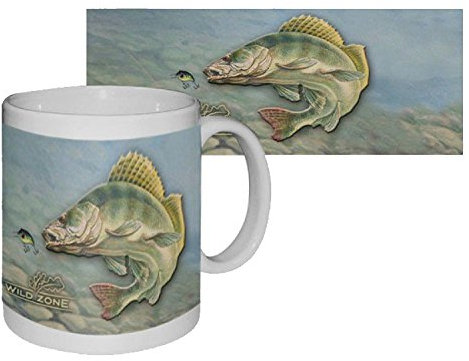 Angel Kaffee Tasse, Pott, Mug, Keramik Topf, Geschenkidee Motiv Zander