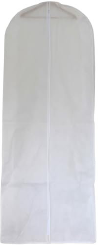 Shopaja Brautkleidersack Wedding 200 cm - staubfreier Transport und Aufbewahrung - Kleidersack/Hochzeitskleid/Brautkleid/Abendkleid/Ballkleid