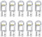 Noobibaba 501 LED Bulbs W5W Bulb, T10 194 168 2825 Number Plate Light LED Side Light, Cool White 6000K 0.5W 12V DC Wedge Base 10-Count