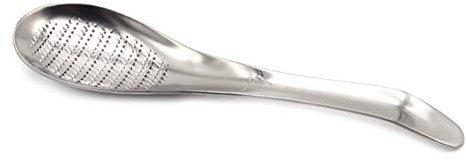 dragonaur-home decor Stainless Steel Grater Spoon Ginger Garlic Crusher Spoon Tray Mini Ginger Grater Lemon Zester Cheese Grinding Tool Spoon Shape