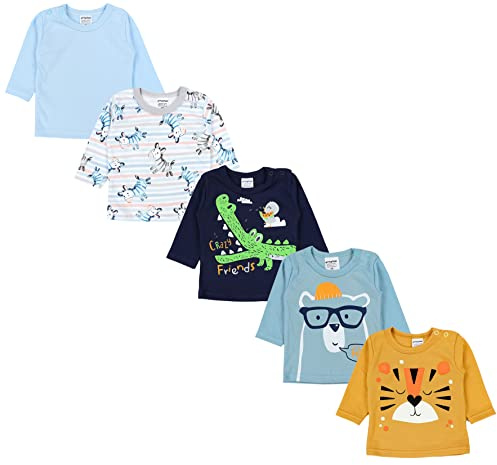 TupTam Baby Jungen Langarmshirt 5er Set
