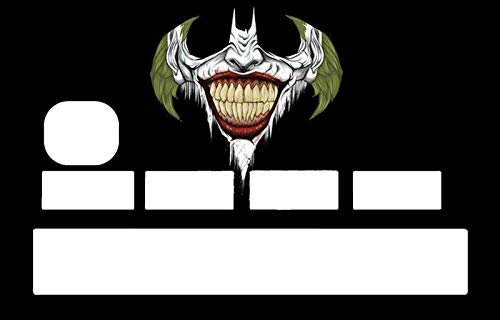 Sticker The Joker Batman zum Personalisieren Ihrer blauen Karte nach Lust und Laune