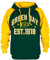CLORPEAK Herren City Classic Football Stickerei Weiche Baumwolle Sweatshirt Hoodie, GB Green, XX-Large