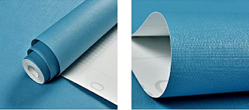 Dostear Self-Adhesive Temporary Wallpaper Kitchen Sticky Vinyl Wrap Wallpaper Borders Covering Self Adhesive Roll Dark Blue Macarons 60 X 500cm(23.62 X 196.85 inches)