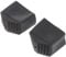 Angoily 2Pcs Folding Ladder Leg Covers Non Slip Feet Pads Step Ladder Foot Pads Ladder Replacement Foot Covers Accessories 2X4cm (Black)