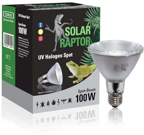 SOLAR RAPTOR UV Halogen Spot - Wärmestrahler für Terrarien (100 Watt)