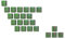 Ranked Rubber Keycap Set | Double shot Translucent | OEM Profile for Mechanical Gaming Keyboard (Green Forest, 23 Keys)