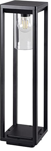 Licht-Erlebnisse Außenleuchte IP44 E27 Aluminium 80 cm hoch Rostbraun Garten außen Wegeleuchte Stehlampe VIMO
