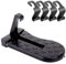 CTDMJ Faltbar Auto Türpedal Auto Pedal Türstufe Trittbretter Und 4 Autositze Haken Auto Pedal Aluminiumlegierung Mit Sicherheitshammer für SUV, RV, Geschäftsauto, Familienauto (Belastung 180kg)