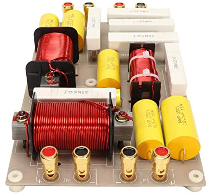 Elprico 3-Wege-Frequenzweiche, 3-Wege-Lautsprecher-Frequenzweiche Passive Frequenzweiche 800 W Hochleistungs-Frequenzteiler für Professionelle Bühnenlautsprecher