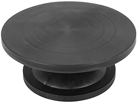 BEIEM 30 cm Töpferturm Modellierplattform Modell Drehteller Modellierung Formen Ton Schnitzen Werkzeug rund Keramik Drehplatte schwarz