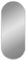 vidaXL Wandspiegel Flurspiegel Spiegel Badspiegel Hängespiegel Dekospiegel Schminkspiegel Badezimmer Garderobe Flur Silbern 60x25cm Oval