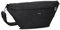 Zwei Damen Hip Bag Mademoiselle.M MH80 Bauchtasche 40 cm 3 Liter, Crossbody Bag wasserabweisend, 3-in-1 Bequeme Brusttasche, Gürteltasche & Hüfttasche (Nubuk-Black)