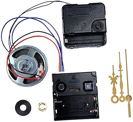 Sharplace DIY-Wanduhrwerk-Mechanismus, Pendeluhrwerk-Ersatz mit Spieluhr mit Zeigern, für Club-, Büro-, Bar-Wanduhren aus Holz, Stil g