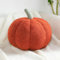 Bettschlange Kürbis Kissen, 3D Kürbis Deko, Halloween Plüsch Kürbis Kissen Gemütliche Herbst Gefüllte Zierkissen für Erntedankfest Weihnachten Schlafzimmer, Stuffed Plush, Rot, 35cm