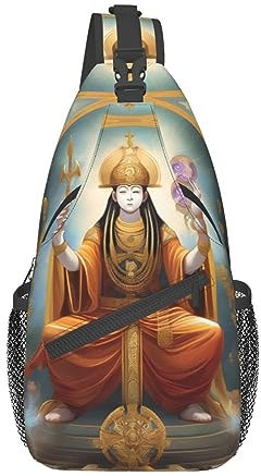 Weibliche Gott Tasche Crossbody Reise Wandern Taschen Mini Brust Rucksack Casual Schulter Daypack Für Frauen Männer Leicht, Schwarz, Einheitsgröße, Cross Chest Bag Diagonal