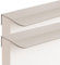 Unsichtbare Griffe Aluminiumlegierung Möbelgriffe Schrankgriffe Verdeckter Schubladengriff Fingerkantenzuggriff Kabinett Griffe Kaschmir Grau 2 Stück (Overall length 600mm)