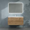 doporro Meuble de Salle de Bain Suspendu 80x48x50cm Ensemble de 3 Pièces Meuble avec Lavabo Solid Surface et LED Miroir Design Aqualis