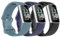 Astorgos 3 Stück Armband Kompatibel mit Fitbit Charge 6/Fitbit Charge 5 für Damen Herren, Weiches TPE Uhrenarmband Ersatzarmband, Schwarz/Dunkel Blau/Blau