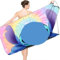 Philoctes Strandtuch Mikrofaser, 75 × 150cm Mikrofaser Handtuch, Strandtuch Blau, Badelaken Handtuch Sandfrei für Damen Herren Reise Kinder