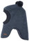 maximo GOTS Mini-Schlupfmütze, 2 Pompons, Wollfleece kbT, Jersey KBA Made in Germany Wollfleece