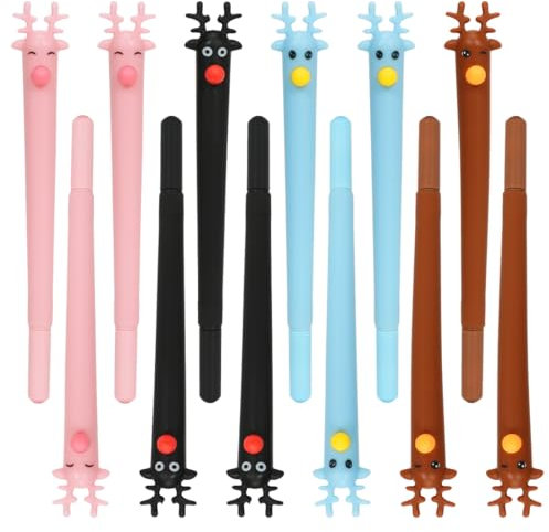 Meleager Penne Natalizie per Bambini, 24 Pezzi Sfera di Natale con Corna d'Alce, Gadget Natalizi per Adulti e Studenti