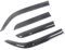 dzstnbhd Regenabweiser Windabweiser Schwarze Fensterblenden Für VW Für Passat B3 B4 B5 B6 B7 Seitenwindabweiser Regenschutz Türlüftungsblenden Dark Smoke Ventvisor(for 2006-2010 Sedan)
